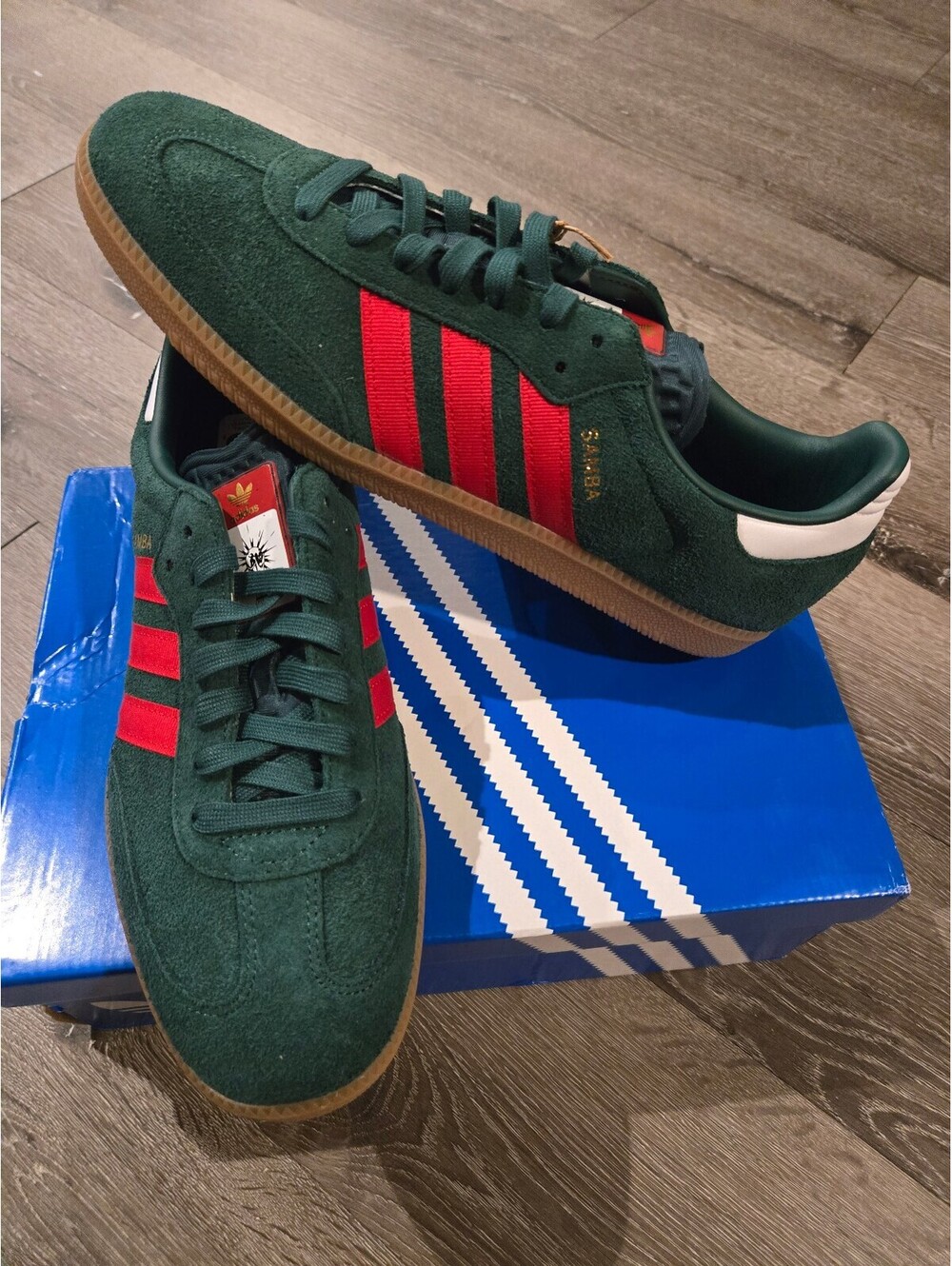 adidas Samba OG FIFA IH6829 Green Red Gum Men 11.5 World Cup 2026 NIB
